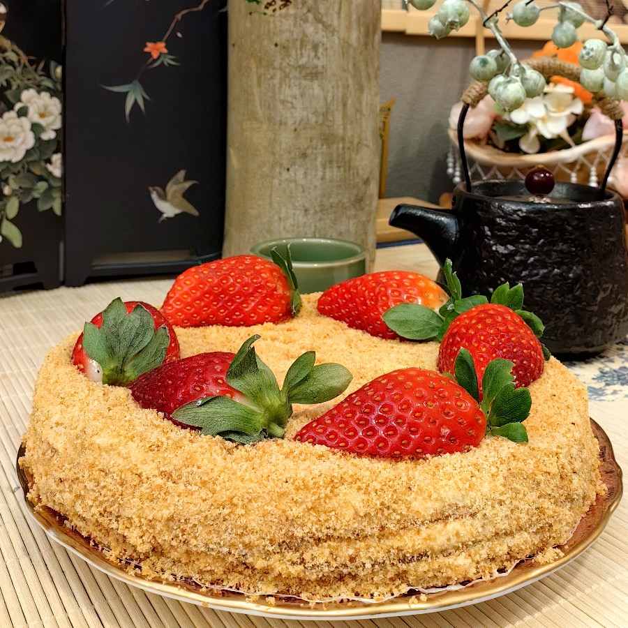 Gâteau mille-feuille au miel entier